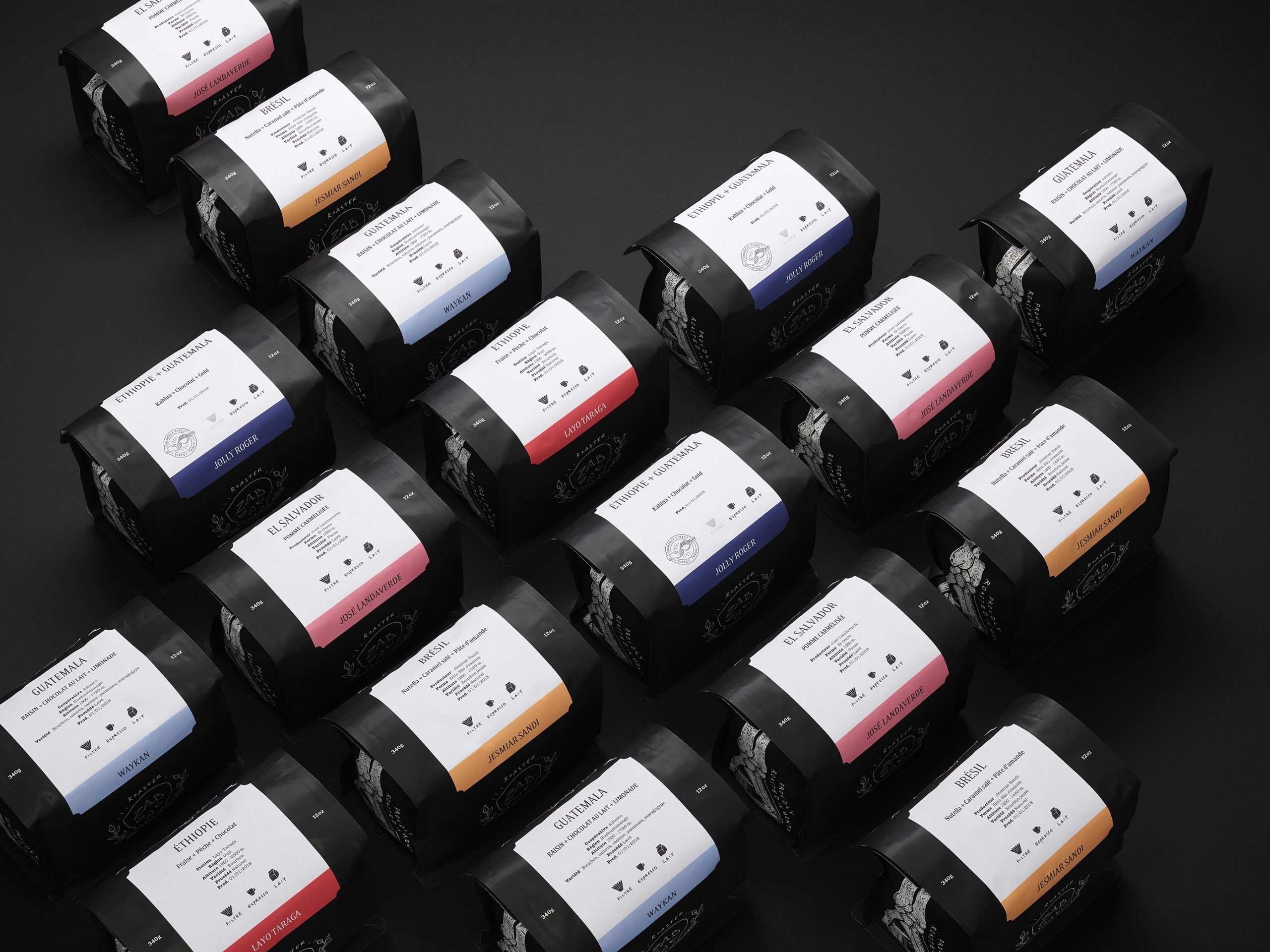 Zab Café - Bag + Labels