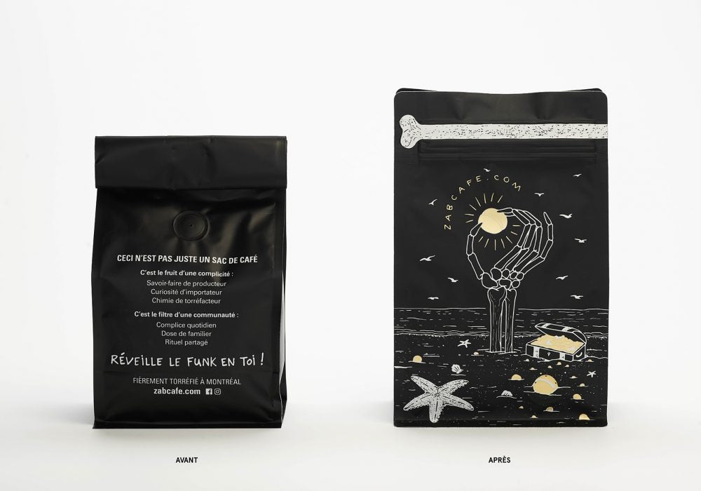 Zab Café - Sac + Étiquettes